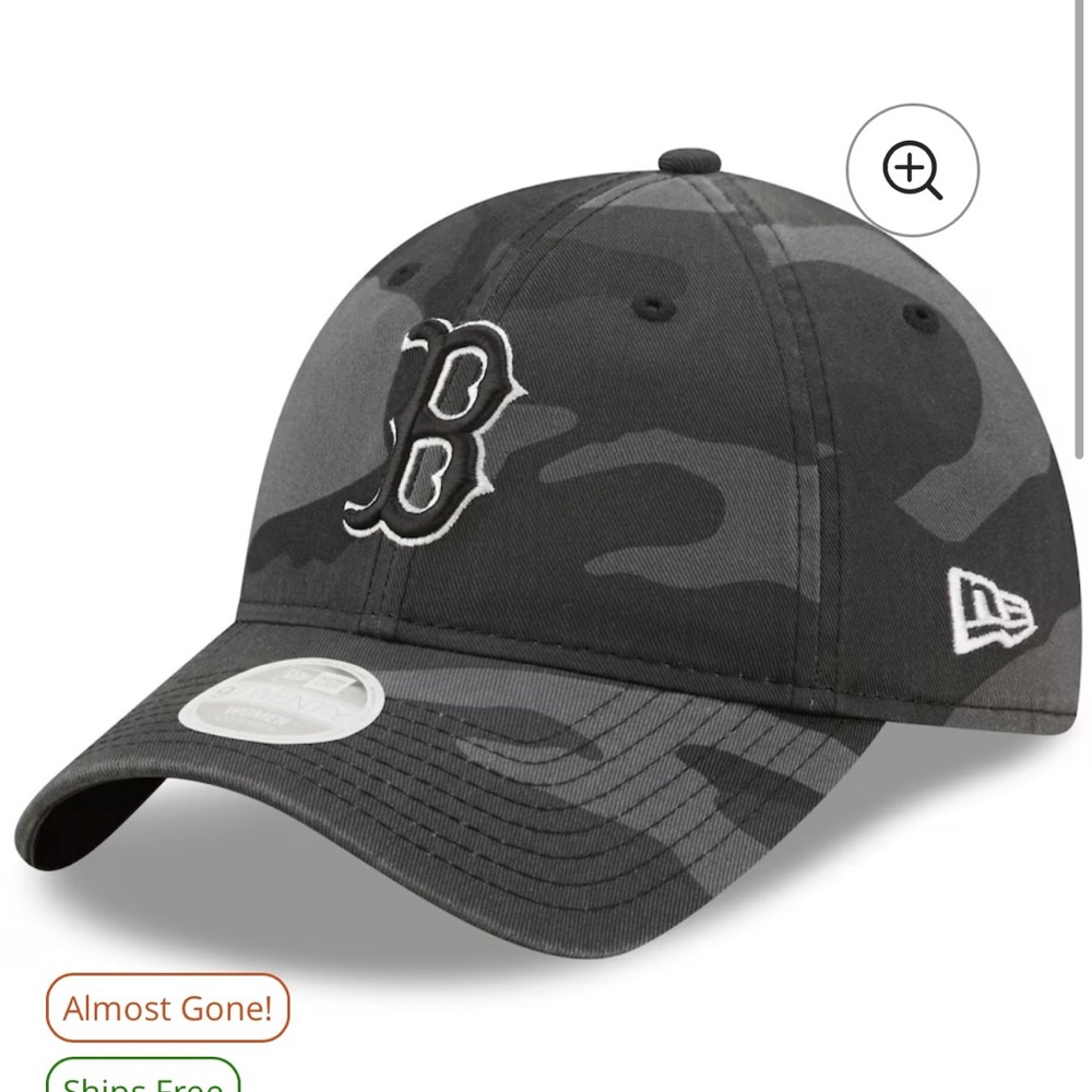 Boston Red Sox New Era Black Camo Baseball Cap